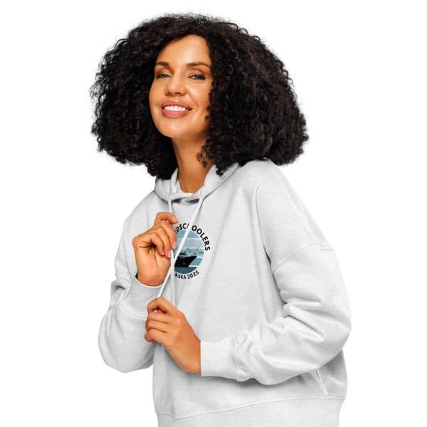 Women’s organic mid-weight hoodie | Black Font | Alaska