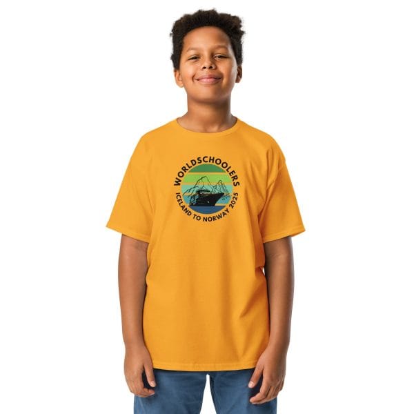 Youth classic tee | Black Font | Iceland