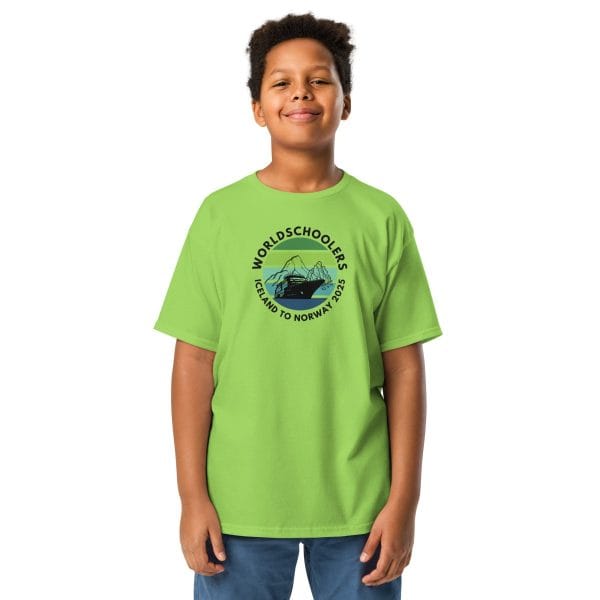 Youth classic tee | Black Font | Iceland