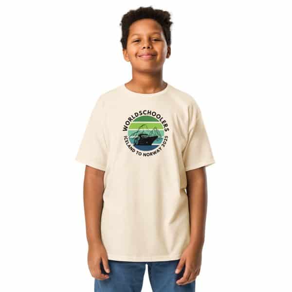 Youth classic tee | Black Font | Iceland