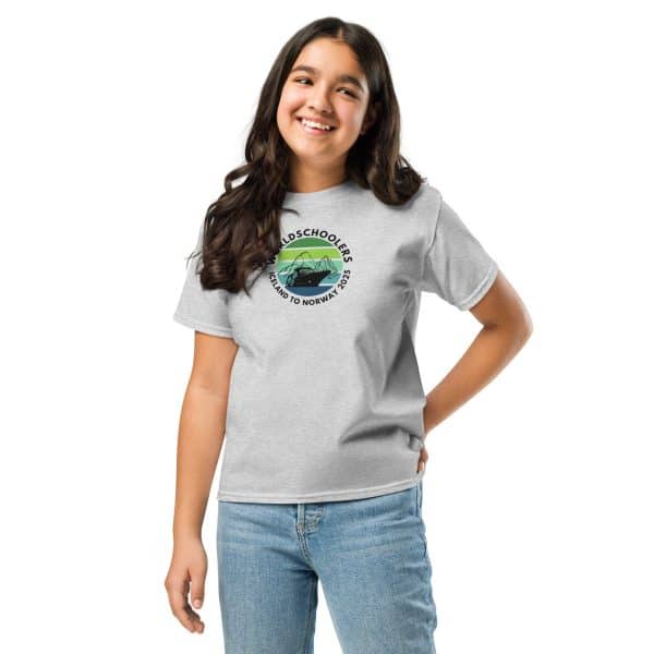 Youth classic tee | Black Font | Iceland