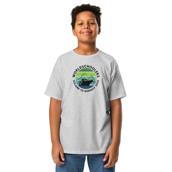 Youth classic tee | Black Font | Iceland
