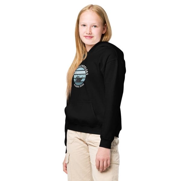 Youth heavy blend hoodie | White Font | Alaska