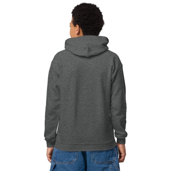 Youth heavy blend hoodie | White Font | Iceland