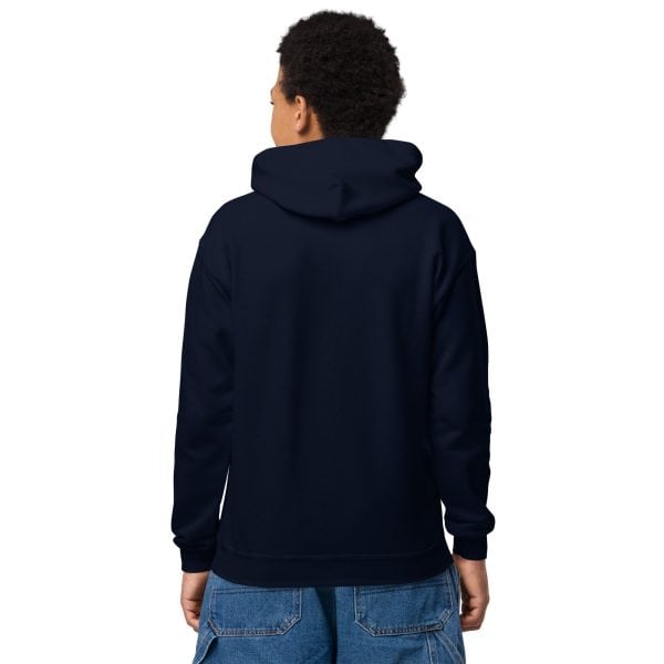 Youth heavy blend hoodie | White Font | Iceland