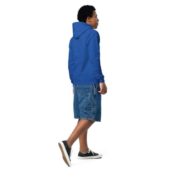 Youth heavy blend hoodie | White Font | Iceland