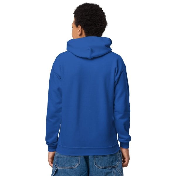 Youth heavy blend hoodie | White Font | Iceland