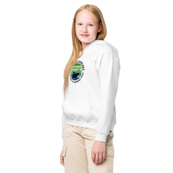 Youth heavy blend hoodie | Black Font | Iceland