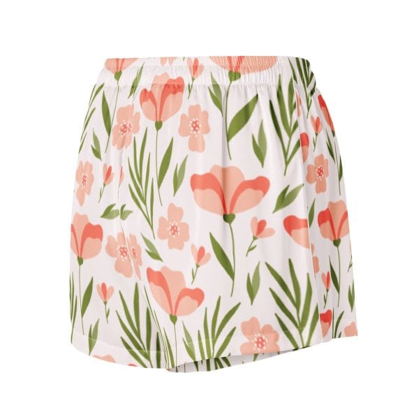 Pink Flowers - Women’s pajama shorts