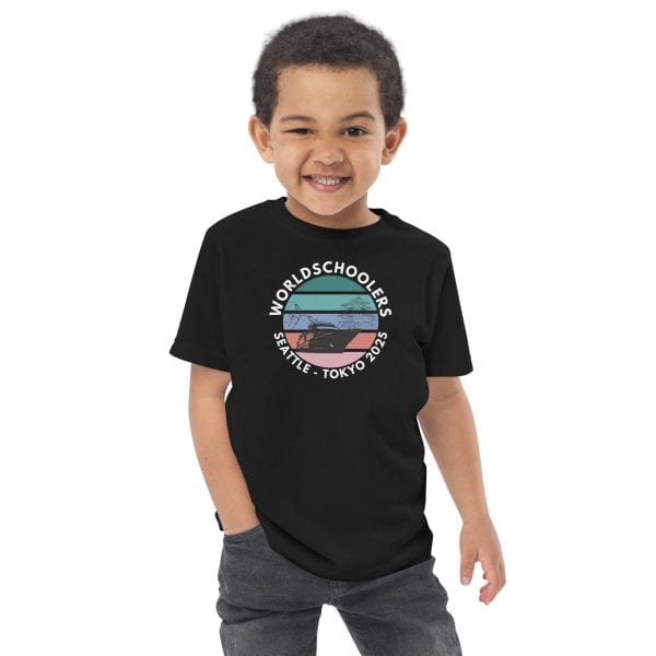 Toddler jersey t-shirt  | White font | Seattle-Tokyo