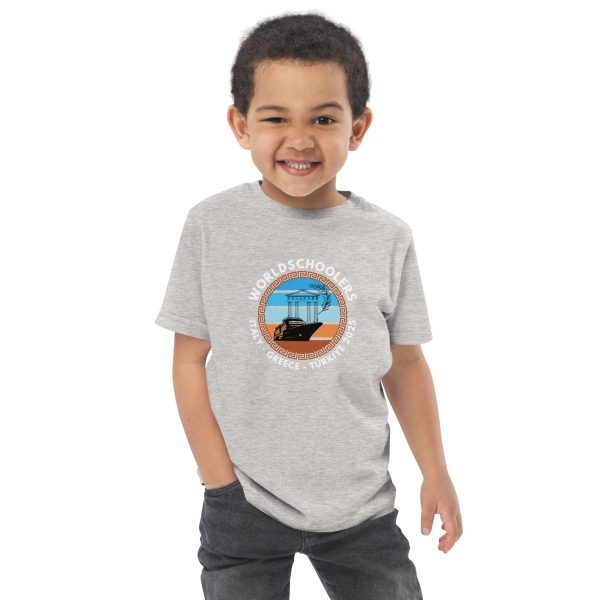 Toddler jersey t-shirt | White Font | Italy - Greece - Türkiye 2025