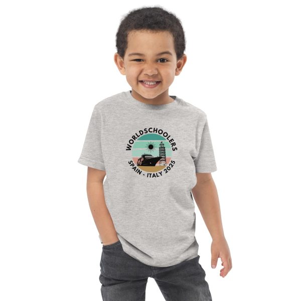 Toddler jersey t-shirt | Black Font | Spain - Italy 2025