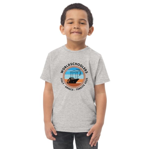 Toddler jersey t-shirt | Black Font | Italy - Greece - Türkiye 2025