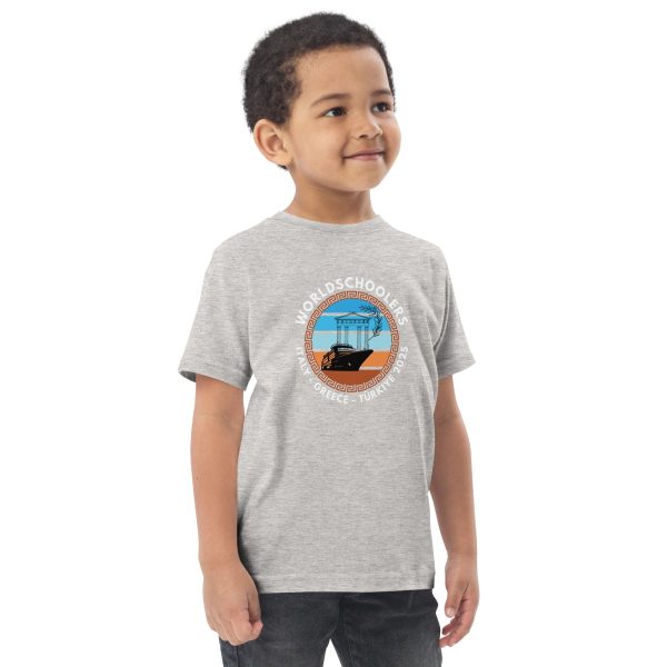 Toddler jersey t-shirt | White Font | Italy - Greece - Türkiye 2025