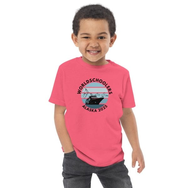 Toddler jersey t-shirt | Black font | Alaska