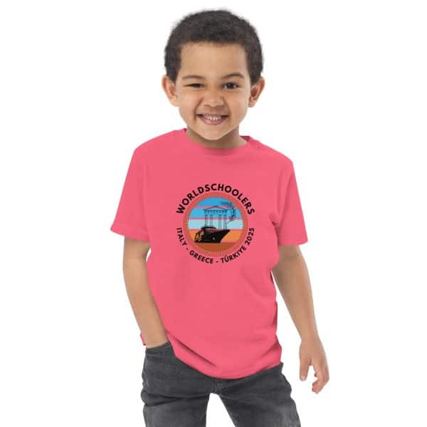 Toddler jersey t-shirt | Black Font | Italy - Greece - Türkiye 2025