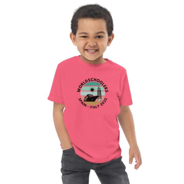Toddler jersey t-shirt | Black Font | Spain - Italy 2025