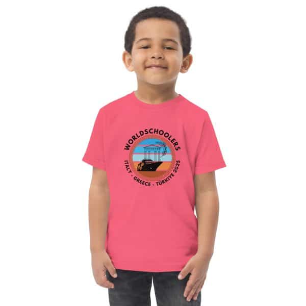 Toddler jersey t-shirt | Black Font | Italy - Greece - Türkiye 2025