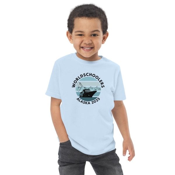 Toddler jersey t-shirt | Black font | Alaska