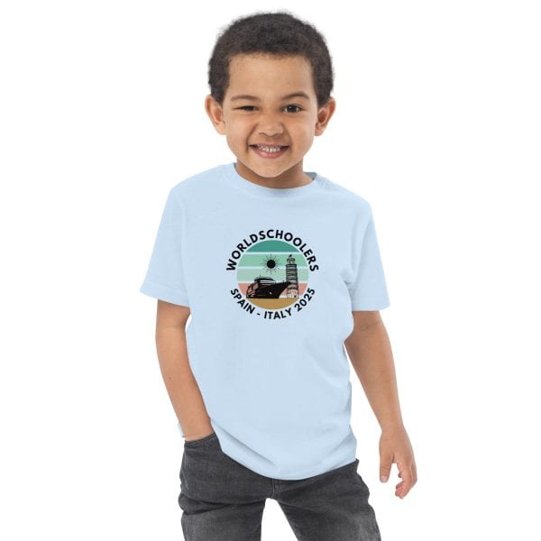 Toddler jersey t-shirt | Black Font | Spain - Italy 2025