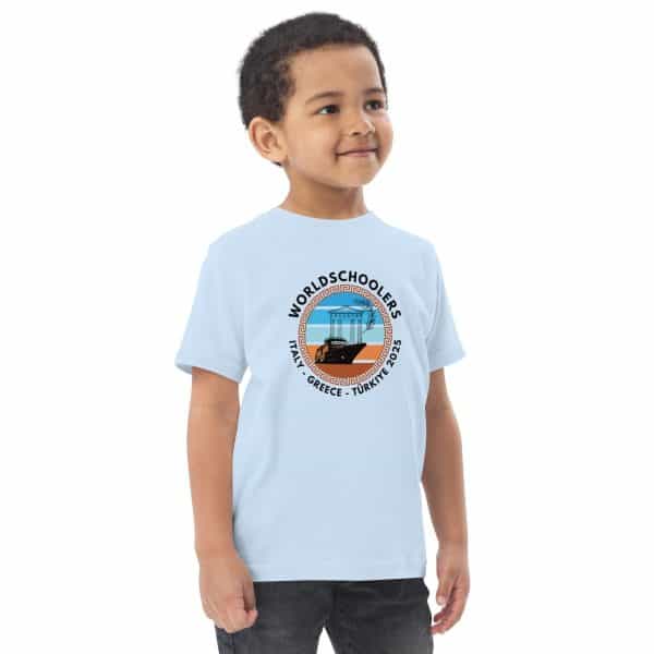 Toddler jersey t-shirt | Black Font | Italy - Greece - Türkiye 2025