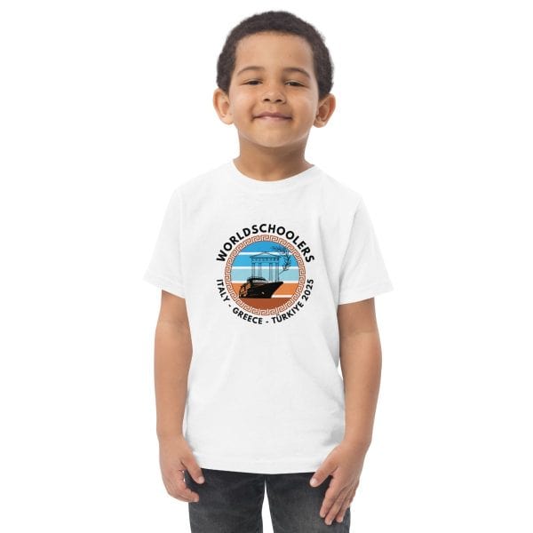 Toddler jersey t-shirt | Black Font | Italy - Greece - Türkiye 2025