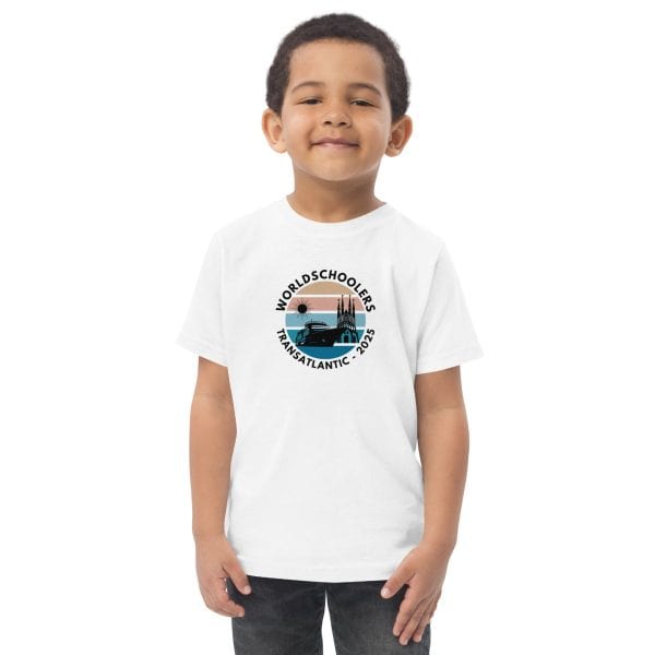 Toddler jersey t-shirt | Black Font | Transatlantic 2025