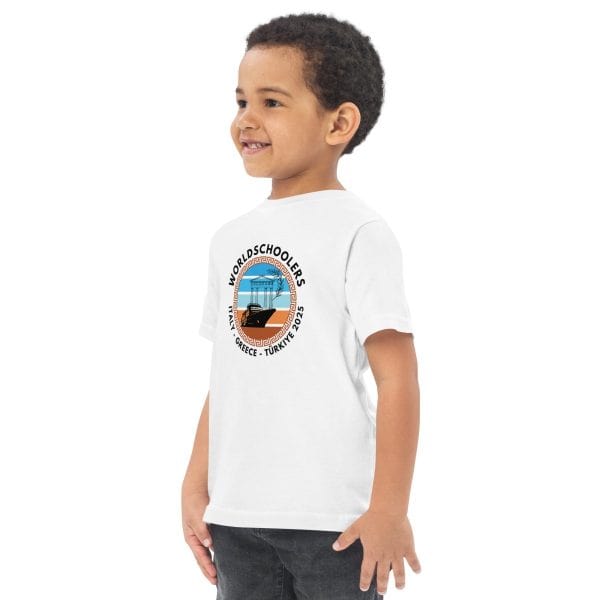 Toddler jersey t-shirt | Black Font | Italy - Greece - Türkiye 2025