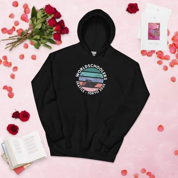 Unisex Hoodie | White font | Seattle-Tokyo