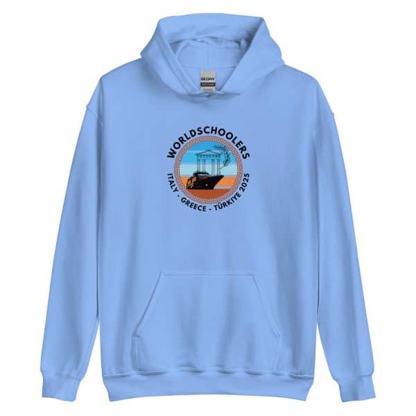 Unisex Hoodie | Black Font | Italy - Greece - Türkiye 2025