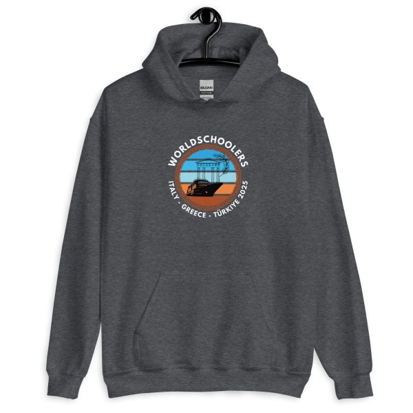 Unisex Hoodie | White Font | Italy - Greece - Türkiye 2025