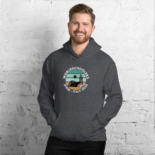 Unisex Hoodie | White Font | Spain - Italy 2025