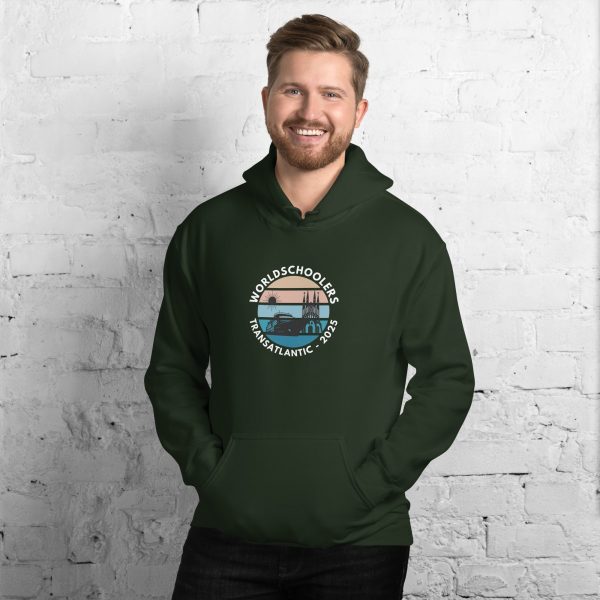 Unisex Hoodie | White Font | Transatlantic 2025