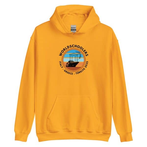 Unisex Hoodie | Black Font | Italy - Greece - Türkiye 2025