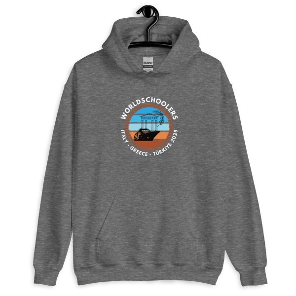 Unisex Hoodie | White Font | Italy - Greece - Türkiye 2025