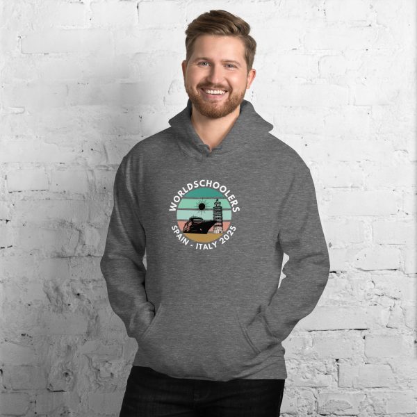 Unisex Hoodie | White Font | Spain - Italy 2025