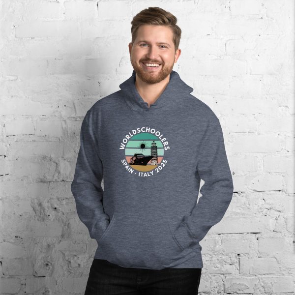 Unisex Hoodie | White Font | Spain - Italy 2025