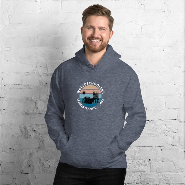 Unisex Hoodie | White Font | Transatlantic 2025