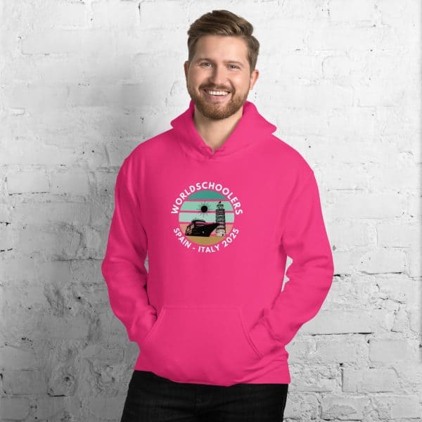 Unisex Hoodie | White Font | Spain - Italy 2025