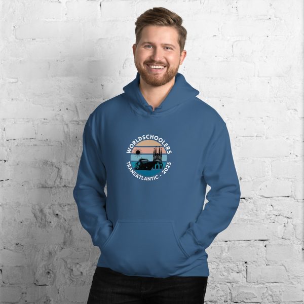 Unisex Hoodie | White Font | Transatlantic 2025