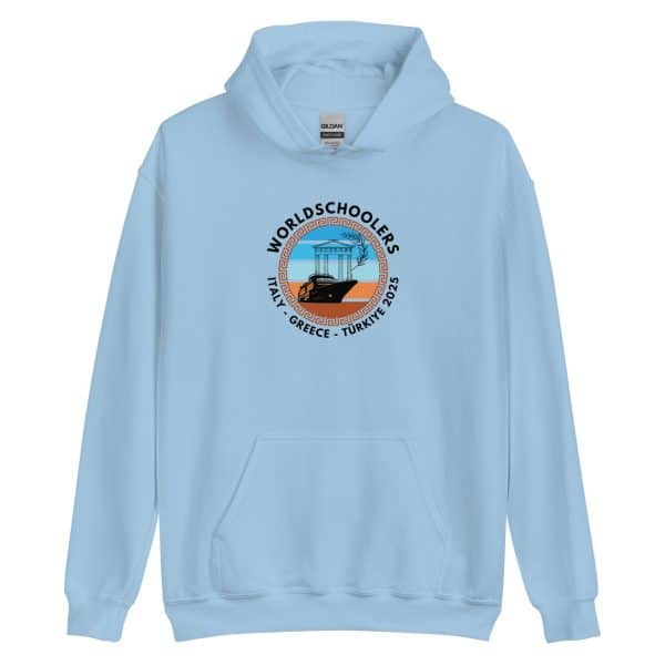 Unisex Hoodie | Black Font | Italy - Greece - Türkiye 2025