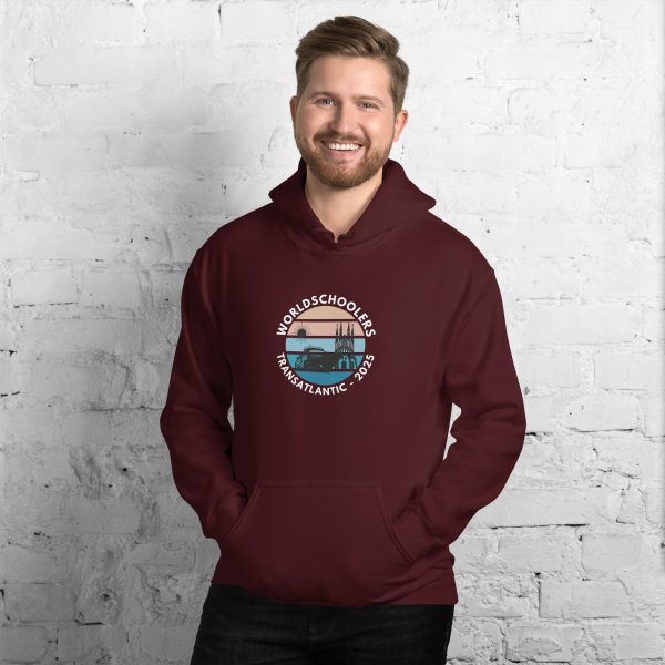 Unisex Hoodie | White Font | Transatlantic 2025