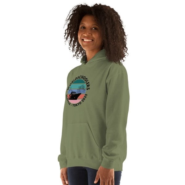 Unisex Hoodie | Black font | Seattle-Tokyo