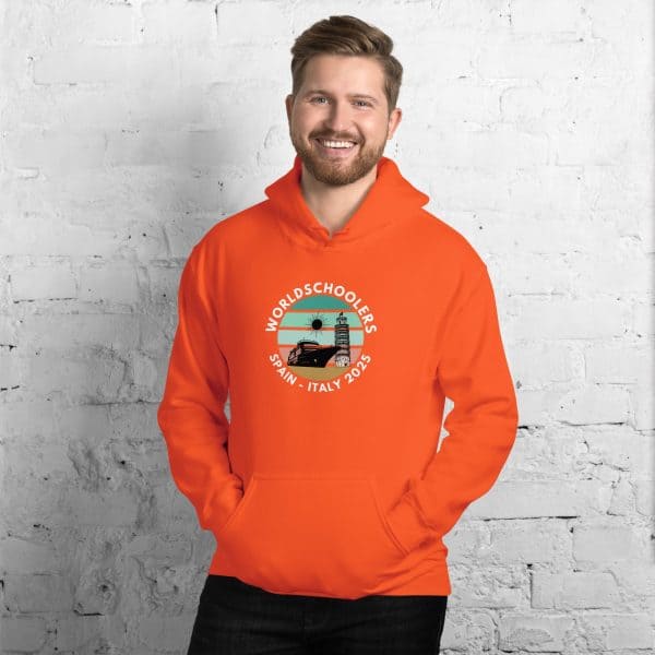 Unisex Hoodie | White Font | Spain - Italy 2025