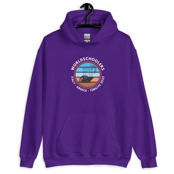Unisex Hoodie | White Font | Italy - Greece - Türkiye 2025
