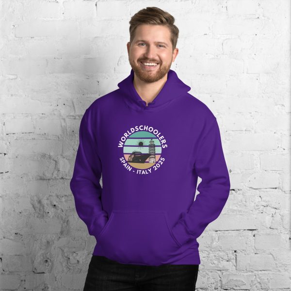 Unisex Hoodie | White Font | Spain - Italy 2025