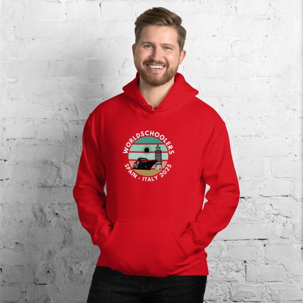 Unisex Hoodie | White Font | Spain - Italy 2025