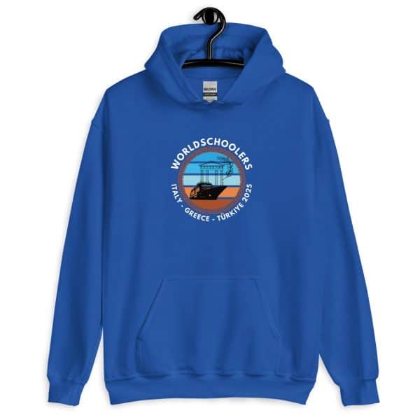 Unisex Hoodie | White Font | Italy - Greece - Türkiye 2025