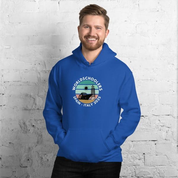 Unisex Hoodie | White Font | Spain - Italy 2025