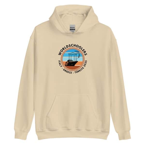 Unisex Hoodie | Black Font | Italy - Greece - Türkiye 2025